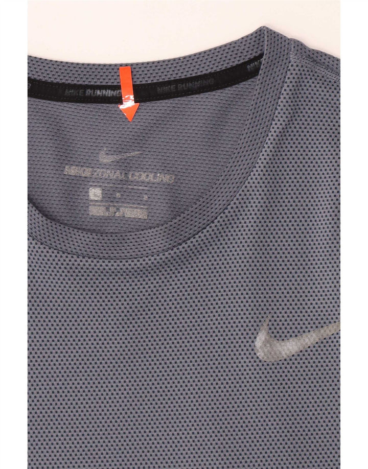 Мужская футболка Nike с коротким рукавом, большой синий полиэстер с крапинками