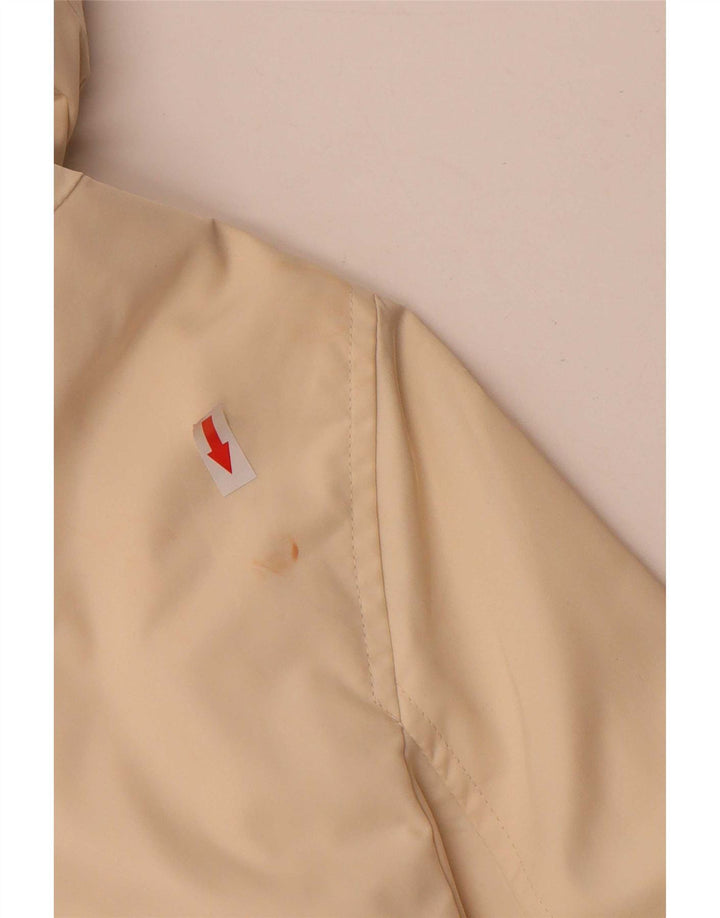 Женская куртка-бомбер с капюшоном Zara UK 14, большой размер, бежевый полиэстер
