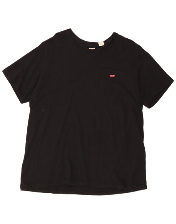Женская футболка обычного кроя Levi's, топ 2XL, черная