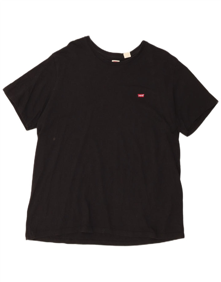 Женская футболка обычного кроя Levi's, топ 2XL, черная