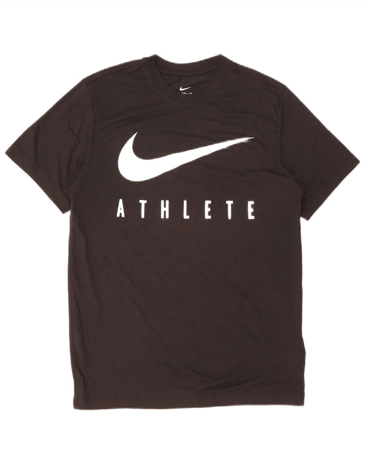 Мужская футболка NIKE Dri Fit с графическим рисунком, маленький черный полиэстер