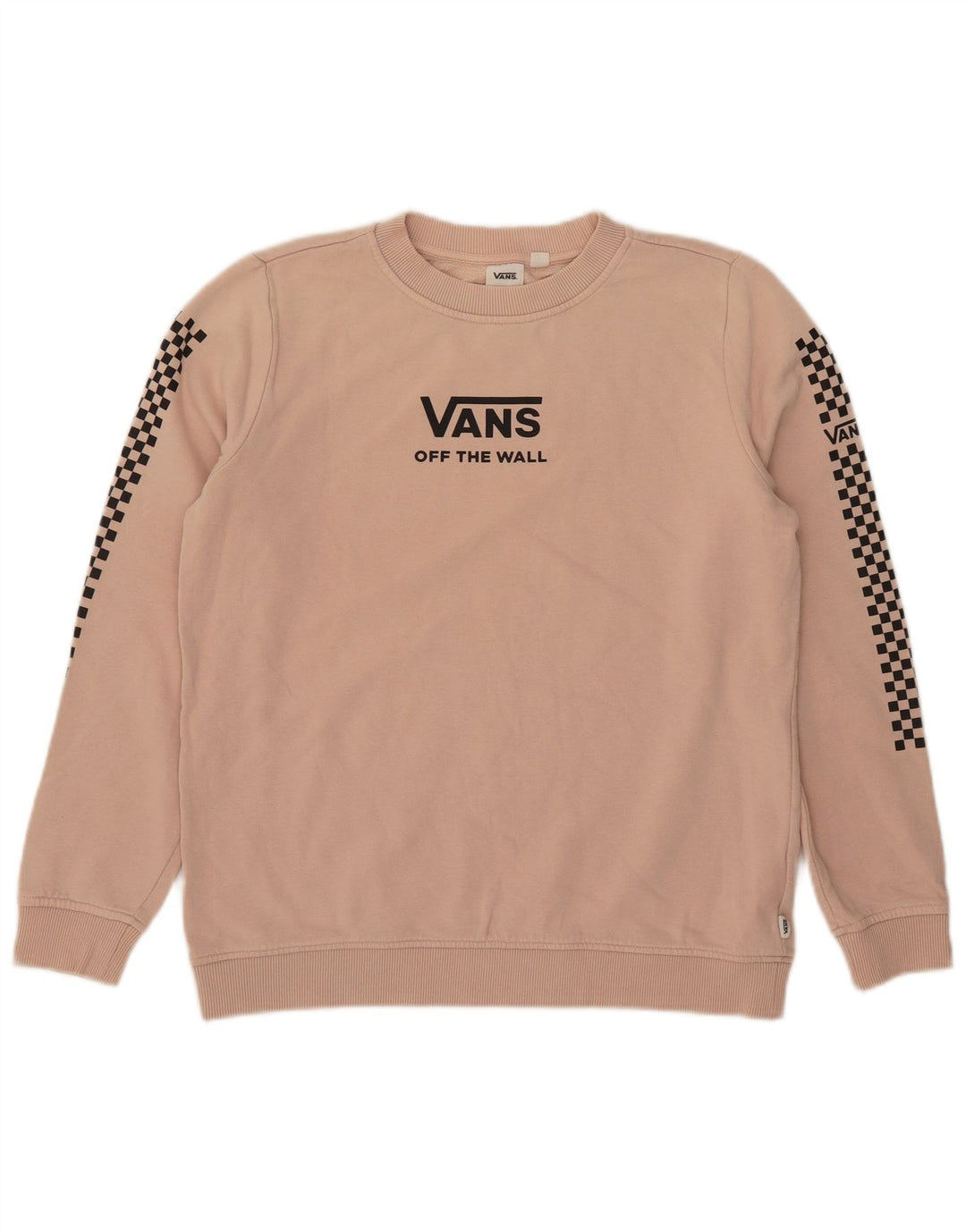 Женский джемпер оверсайз с рисунком Vans UK 10, маленький розовый