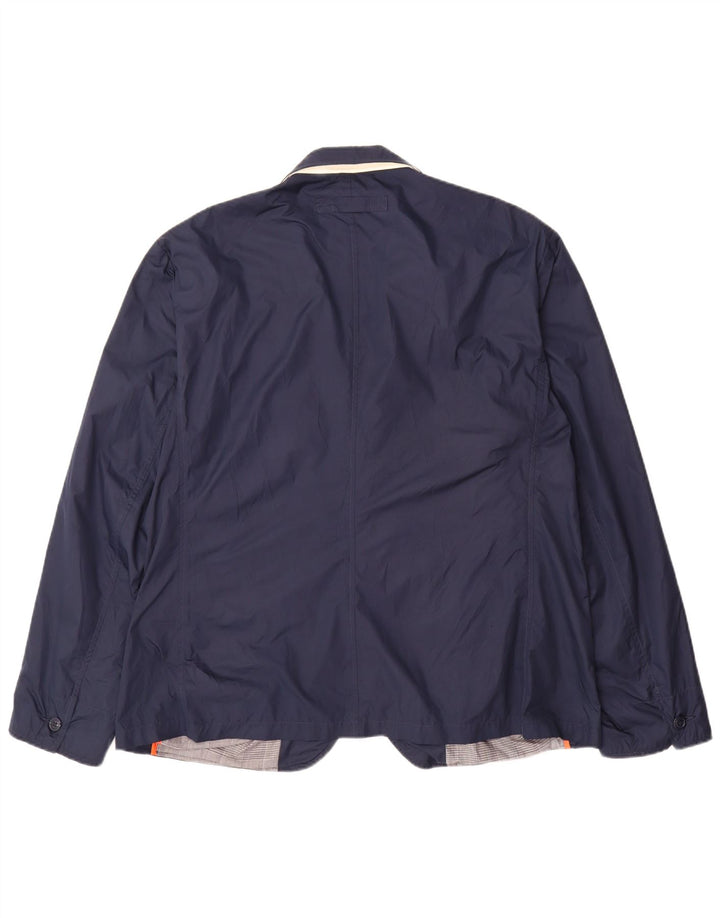 Мужской пиджак Gant с 2 пуговицами UK 46 3XL Темно-синий полиэстер