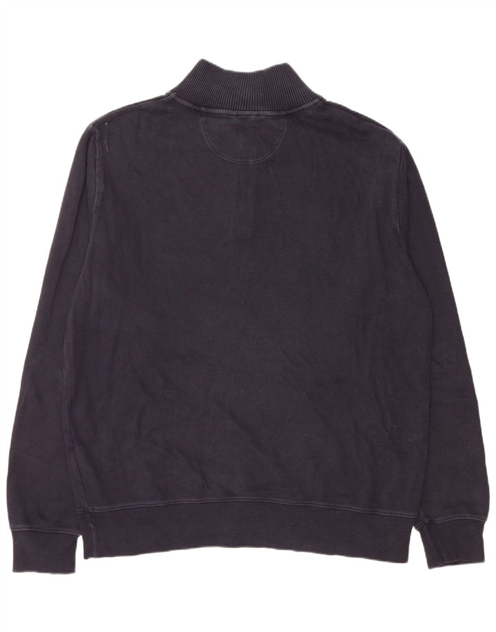 Мужской свитер GANT на молнии с воротником 2XL, темно-синий, хлопок