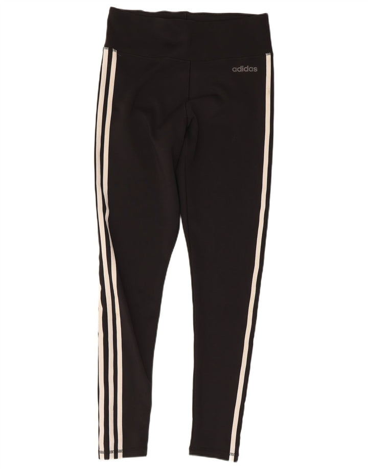 Женские леггинсы ADIDAS Climalite UK 12/14, средний черный полиэстер