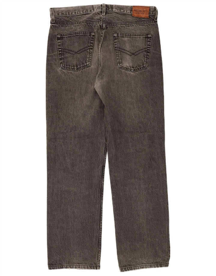 Мужские прямые джинсы Massimo Dutti EU 44, большие W34 L30, серые
