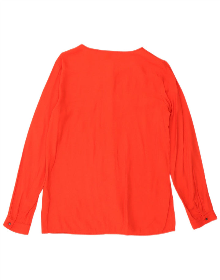 Женская блузка-рубашка Benetton UK 10, маленькая красная вискоза