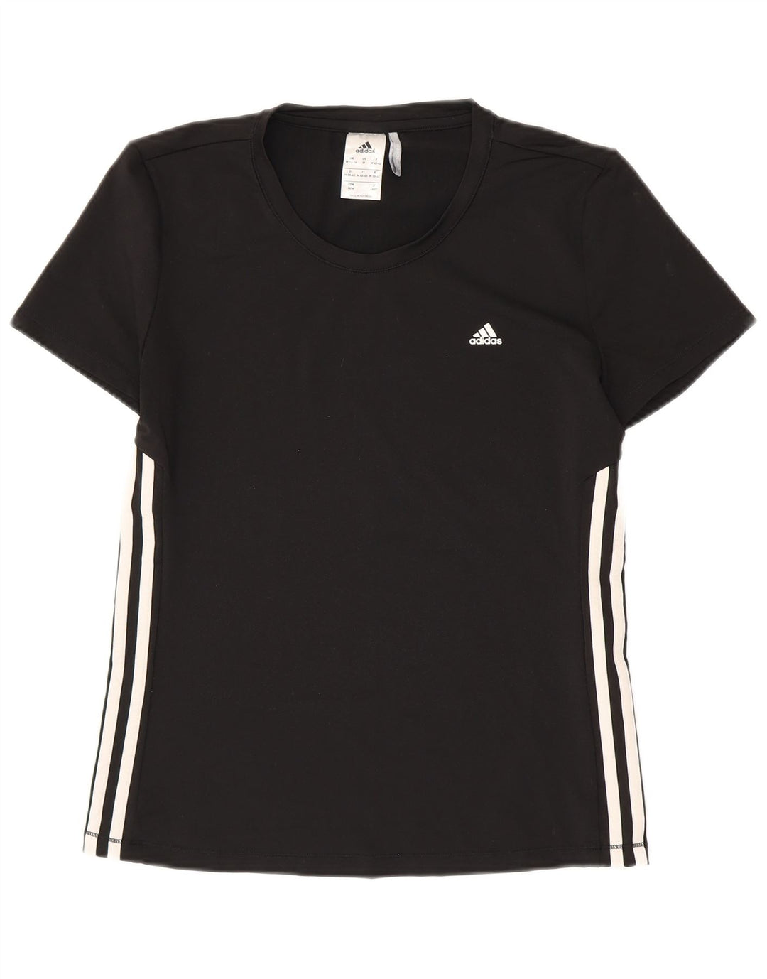 Женская футболка ADIDAS Climalite Top UK 12/14, средний черный полиэстер