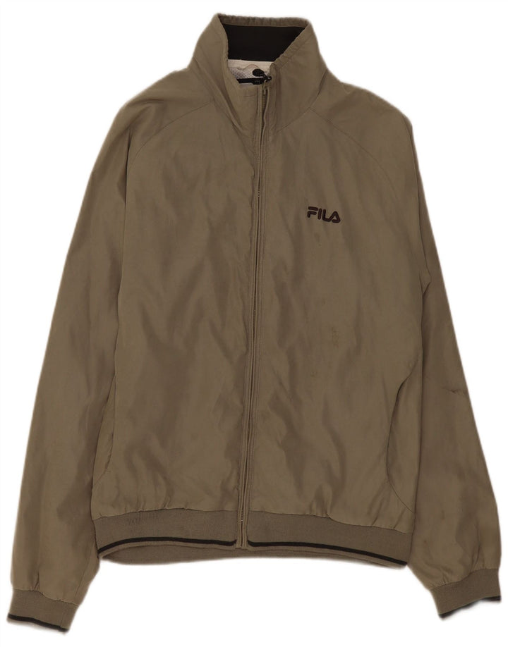 Мужская дождевик Fila UK 40, большой серый полиэстер