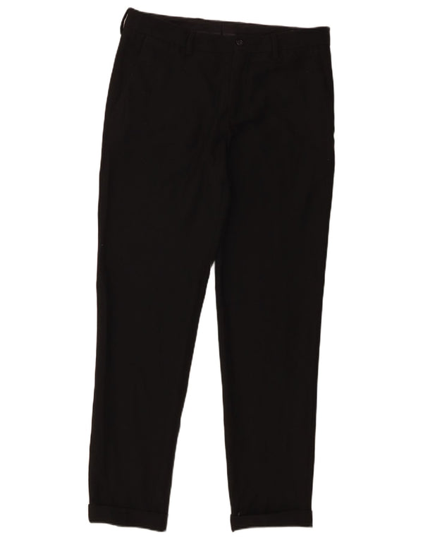Мужские прямые брюки-капри Zara EU 38 Small W30 L20, черные