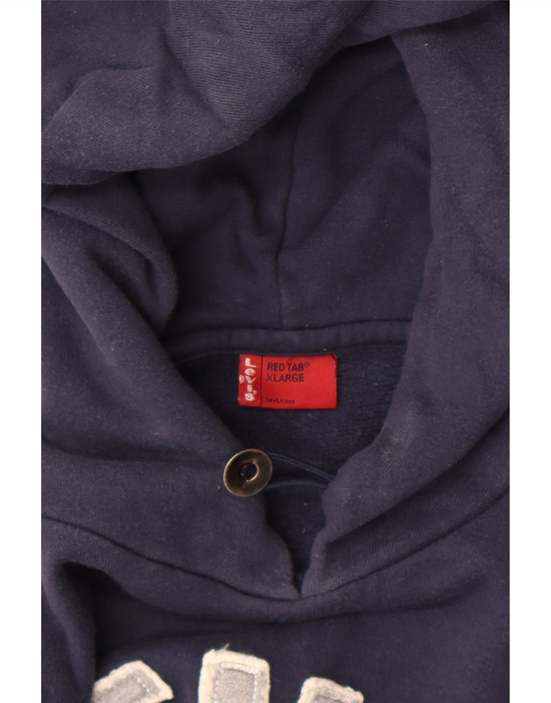 Мужской джемпер с капюшоном Levi's с рисунком XL, темно-синий