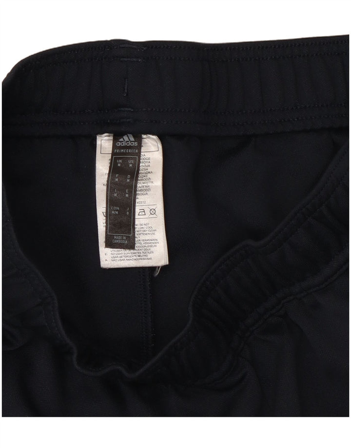 Мужские спортивные брюки Adidas среднего размера, темно-синие полосатые, полиэстер