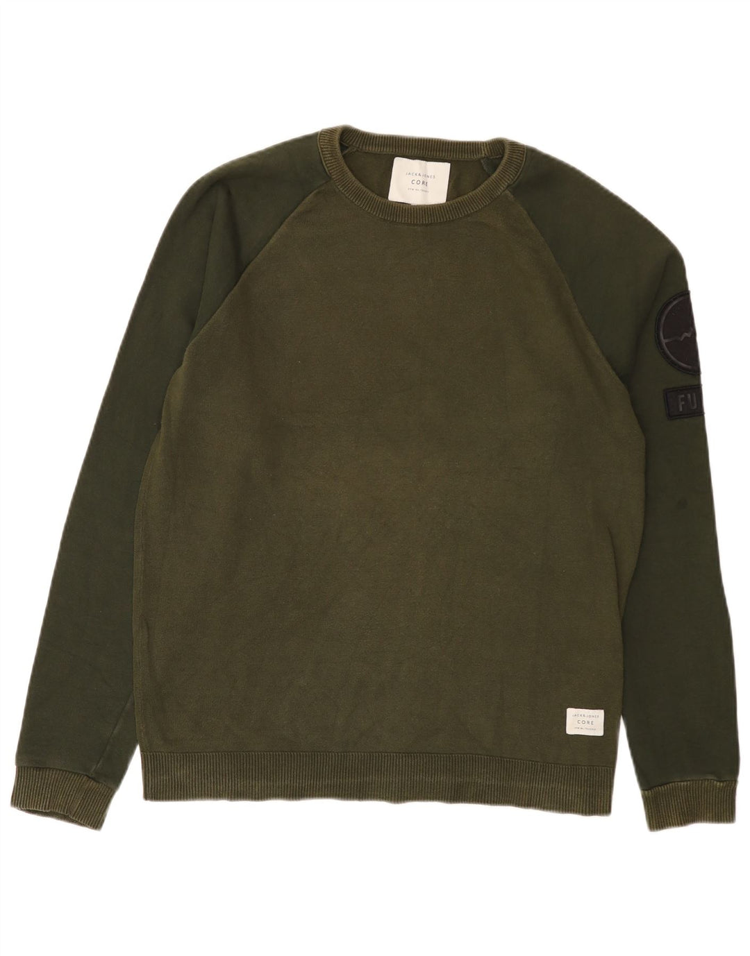 Мужской свитшот Jack & Jones, большой зеленый с цветными блоками
