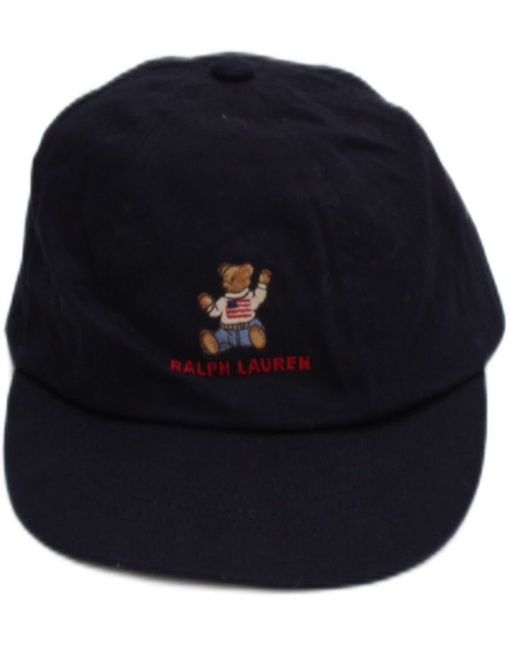 Бейсболка с рисунком для мальчиков Ralph Lauren, один размер, темно-синяя, хлопковая