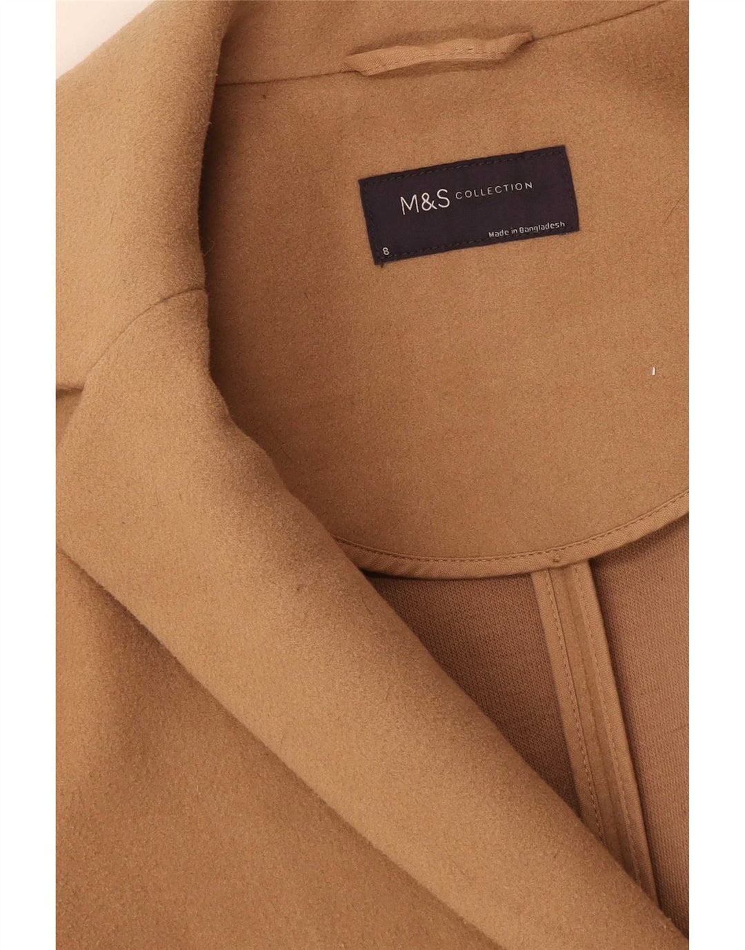 Женское пальто Marks & Spencer UK 8 маленькое бежевое
