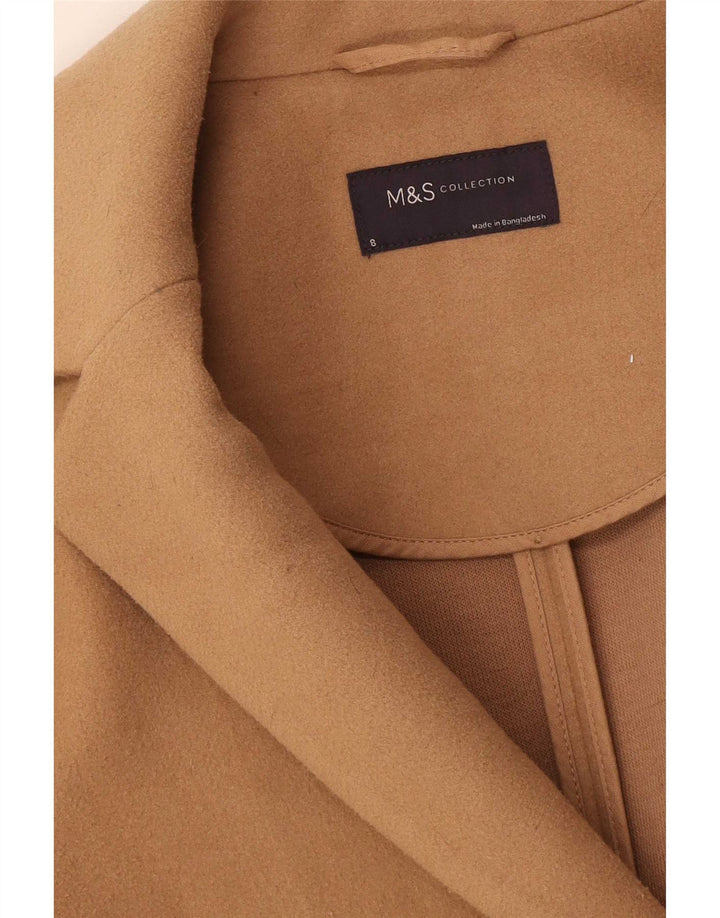 Женское пальто Marks & Spencer UK 8 маленькое бежевое