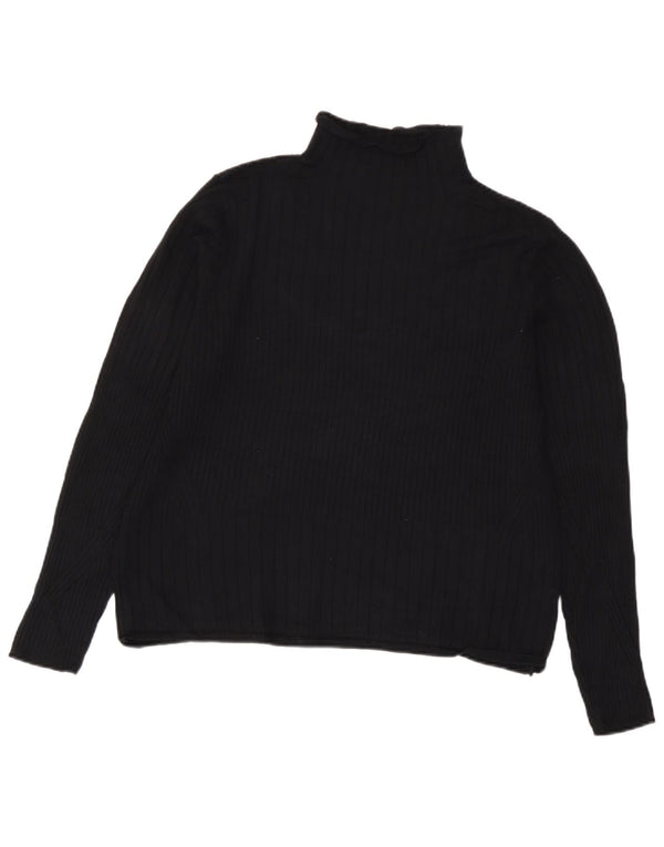 Женский джемпер с высоким воротником Marks & Spencer UK 18 XL, черный вискоза