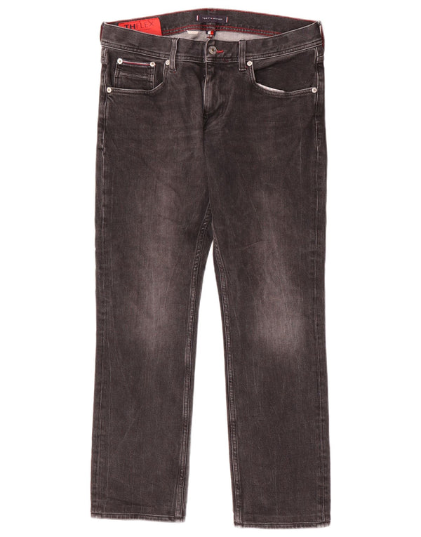 Мужские прямые джинсы Tommy Hilfiger W32 L29, серый хлопок