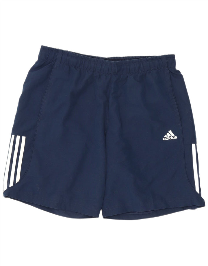 Мужские спортивные шорты Adidas Regular, большие темно-синие спортивные шорты из полиэстера