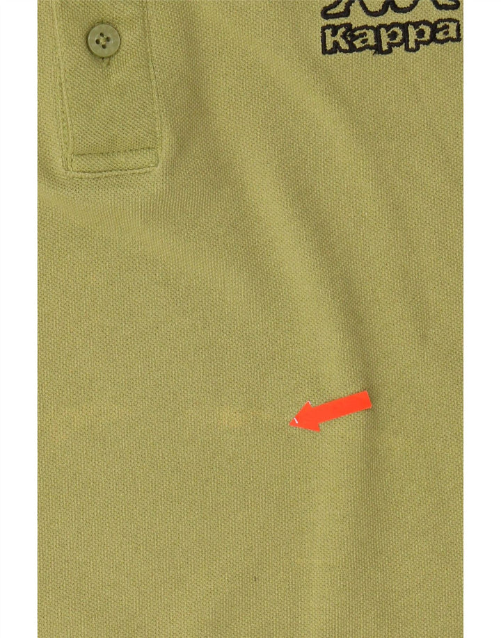 KAPPA Mens Polo Shirt Medium Green Cotton Vintage Kappa and Second-Hand Kappa from Messina Hembry 