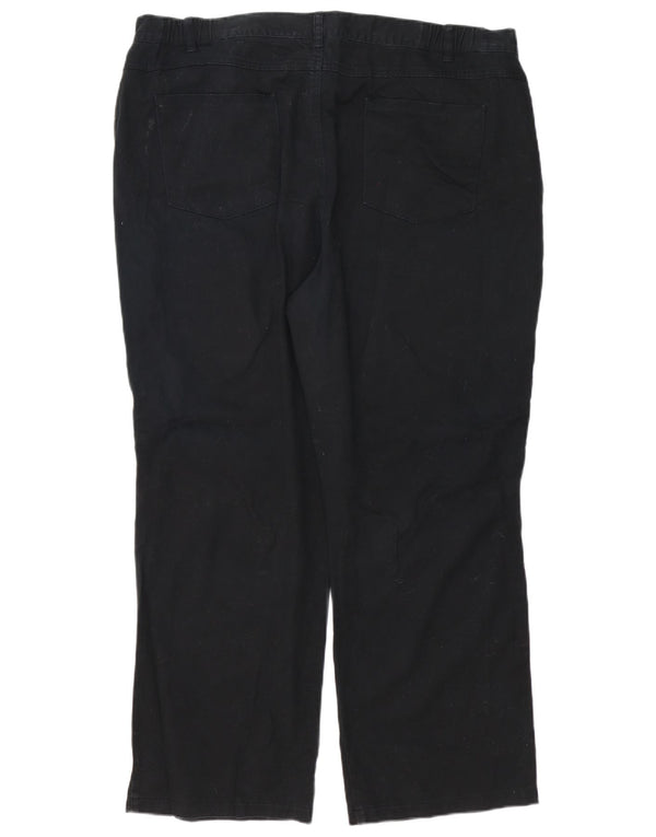 Женские прямые повседневные брюки Marks & Spencer UK 22 3XL W42 L29 черные