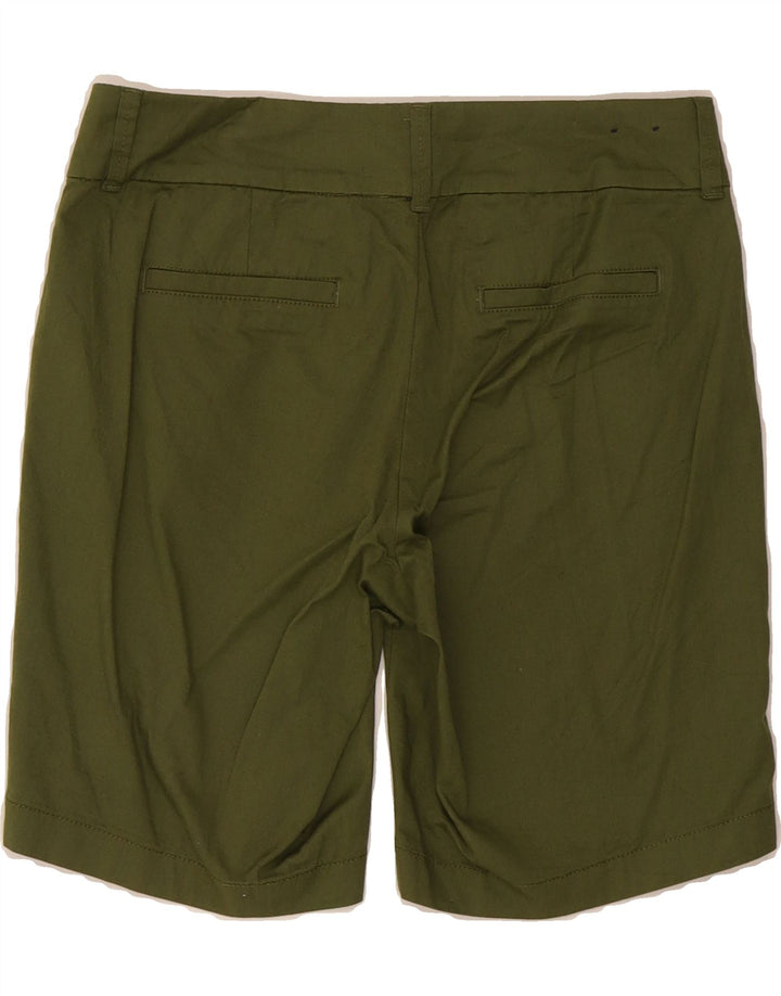J. CREW Womens Chino Shorts US 4 Small W31  Green Cotton Vintage J. Crew and Second-Hand J. Crew from Messina Hembry 