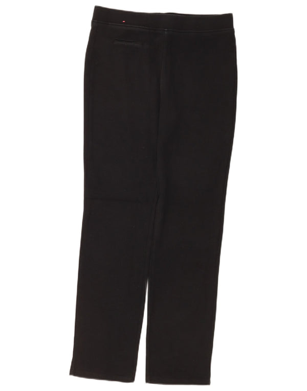 Marks & Spencer Girls Straight Casual Trousers 13-14 Years W30 L29 Black