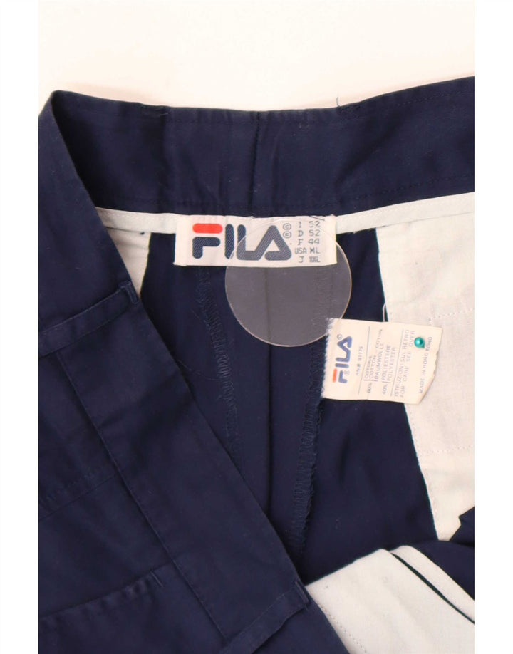 Женские шорты чинос Fila W34, большие, темно-синие, хлопок