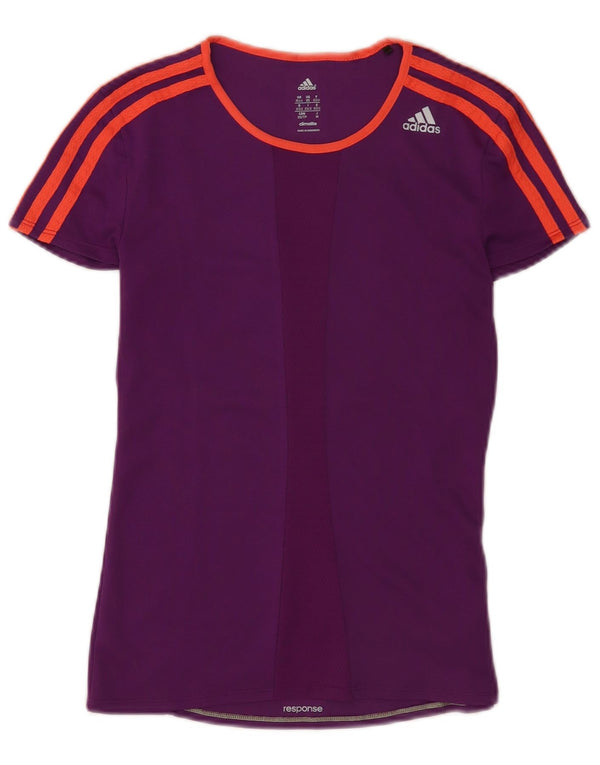 Женская футболка Adidas Top UK 4/6 XS Фиолетовый полиэстер Sports