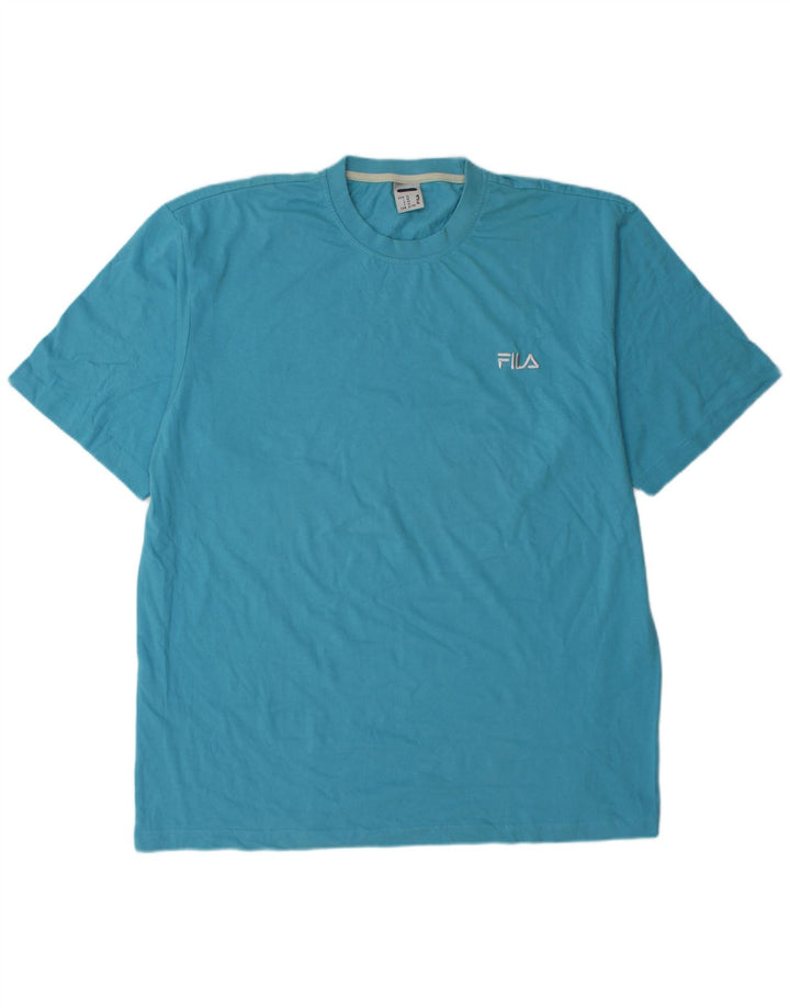 Мужская футболка FILA Top XL, синяя, хлопок