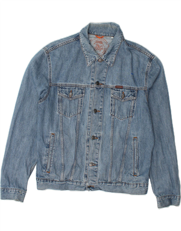 CARRERA Mens Denim Jacket UK 42 XL Blue Cotton Vintage Carrera and Second-Hand Carrera from Messina Hembry 