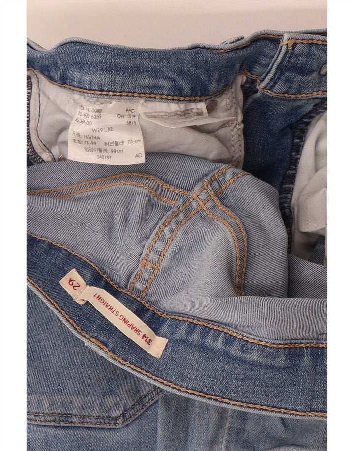 Женские прямые джинсы Levi's 314 Shaping W29 L28 синие