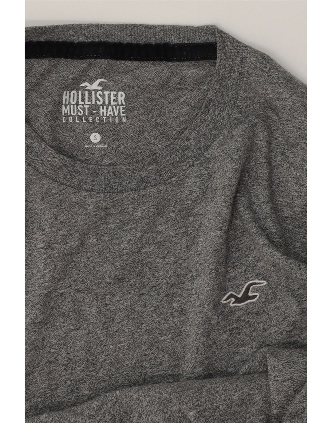Мужская футболка Hollister, маленький серый в крапинку