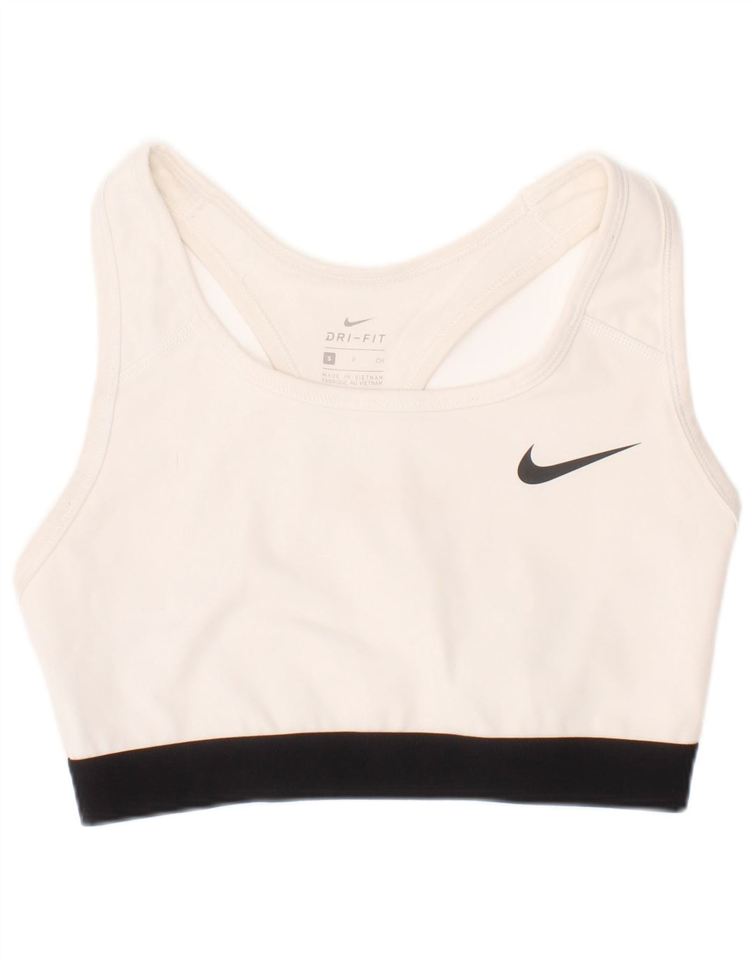 Женский спортивный бюстгальтер Nike Dri Fit, маленький белый спортивный бюстгальтер из полиэстера