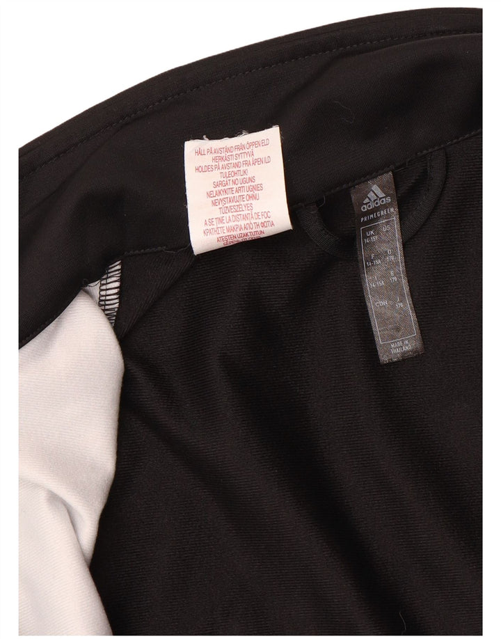 Спортивный костюм ADIDAS для мальчиков, верхняя куртка 14–15 лет, черный с цветными блоками