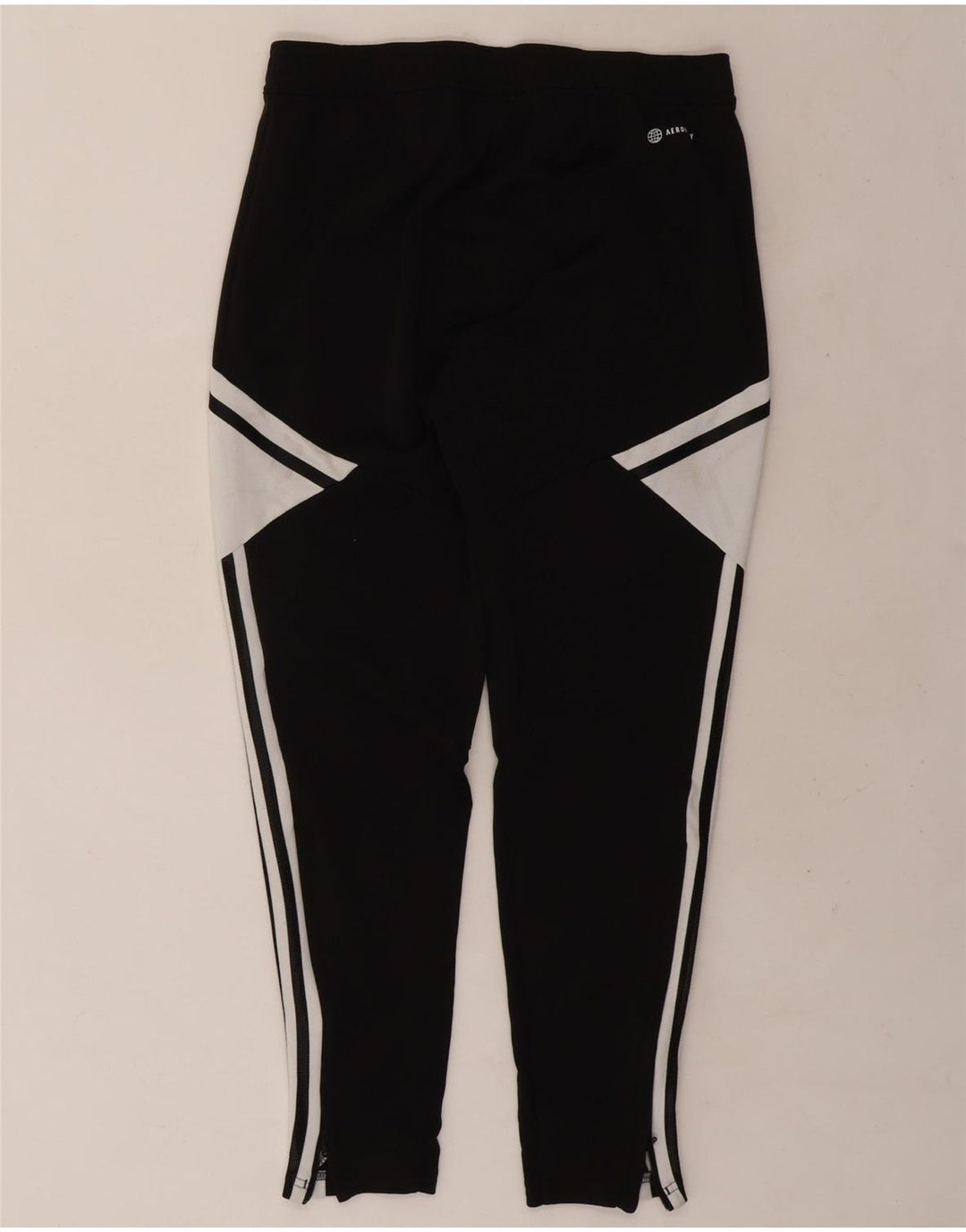 Мужские спортивные брюки Adidas Aeroready, средний черный полиэстер с цветными блоками