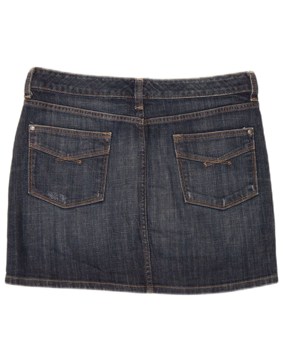 Женская мини-юбка Gap джинсовая UK 12 Medium W32 Темно-синяя, хлопок