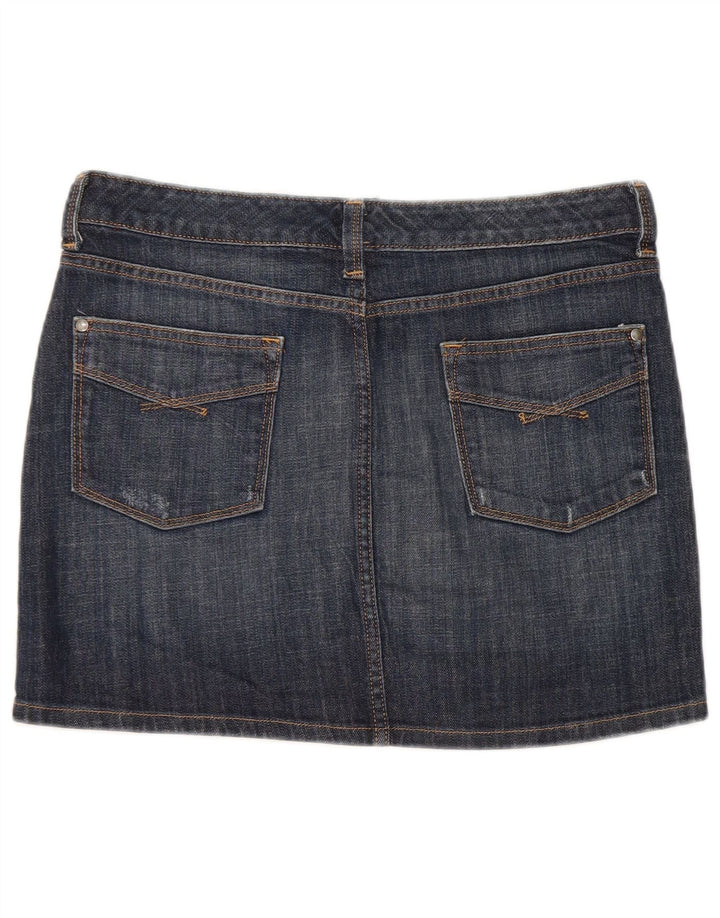 Женская мини-юбка Gap джинсовая UK 12 Medium W32 Темно-синяя, хлопок