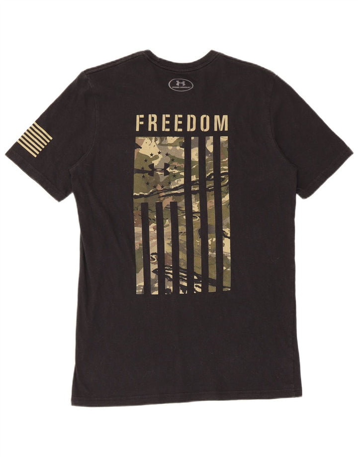 Мужская футболка с рисунком Under Armour Heat Gear, маленький черный цвет