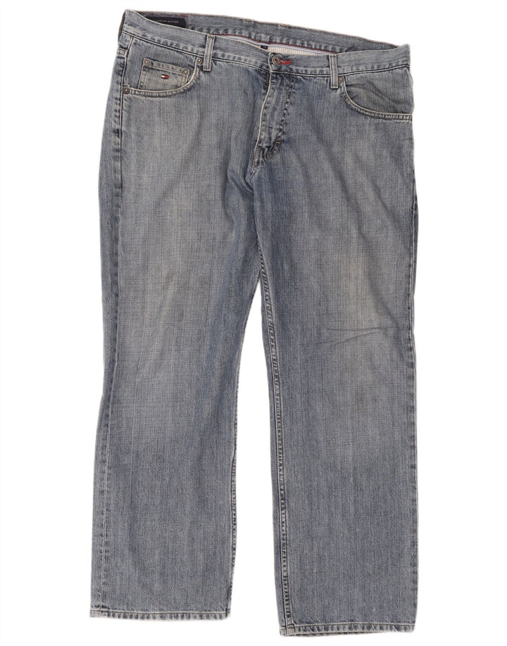 Мужские прямые джинсы Tommy Hilfiger W38 L30 синие, хлопок