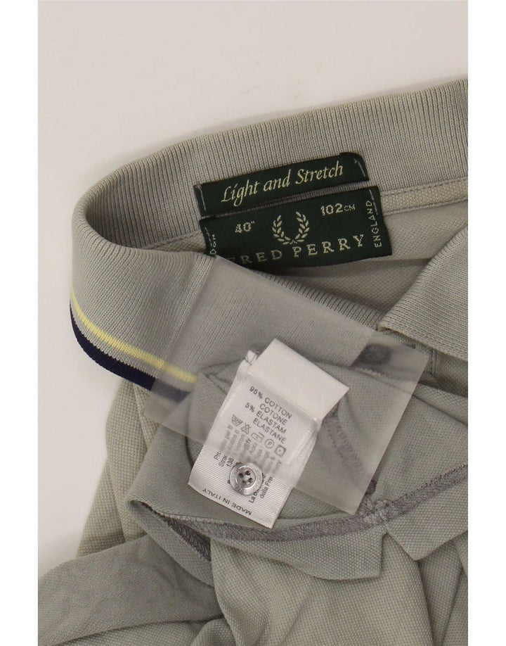 Мужская рубашка-поло Fred Perry, маленький серый полосатый хлопок