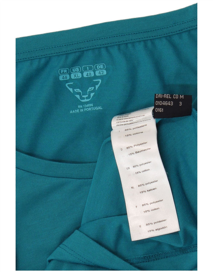 Женская футболка Dynafit с рисунком Top UK 18 XL, синяя, полиэстер