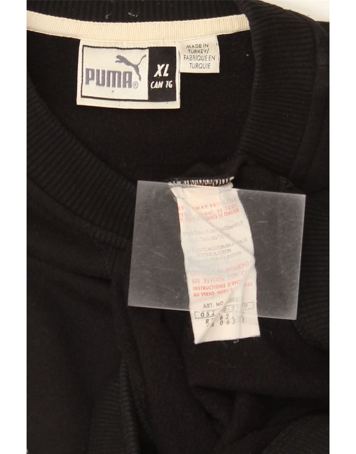 Мужской свитшот PUMA XL, черный хлопок