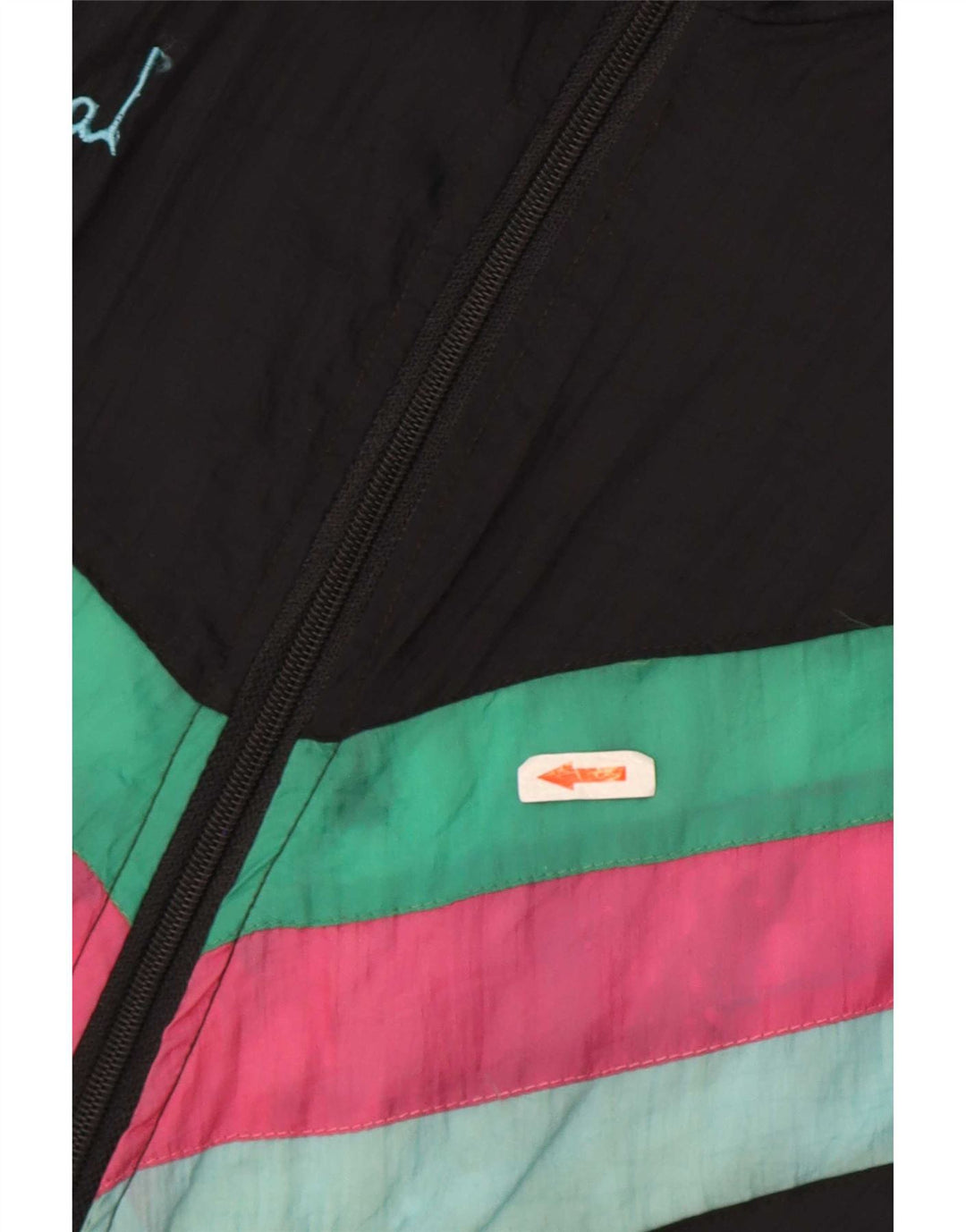 Мужской спортивный костюм Creation Top Jacket XL, черный полиамид с цветными блоками