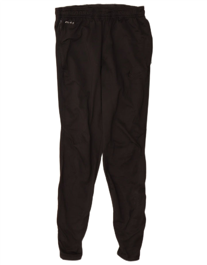 NIKE Womens Dri Fit Tracksuit Trousers UK 10 Small  Black Polyester