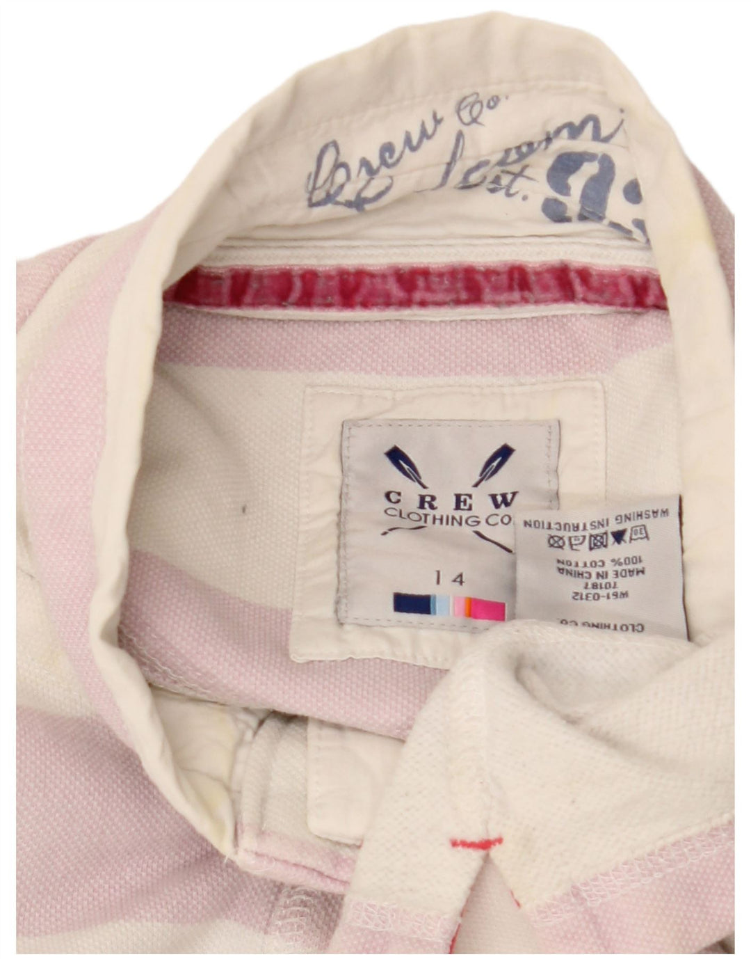 Женский свитер-толстовка Crew Clothing, британский размер 14, большой размер, белый хлопок