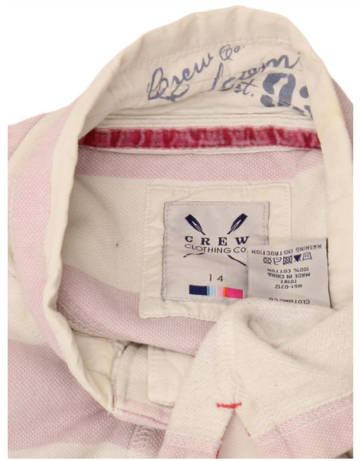 Женский свитер-толстовка Crew Clothing, британский размер 14, большой размер, белый хлопок