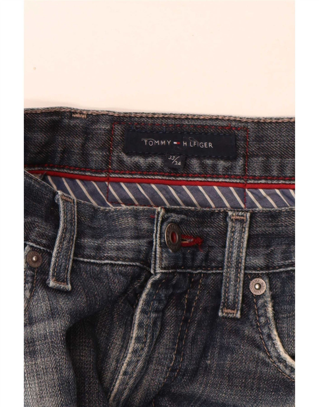 Мужские прямые джинсы Tommy Hilfiger W33 L34 синие