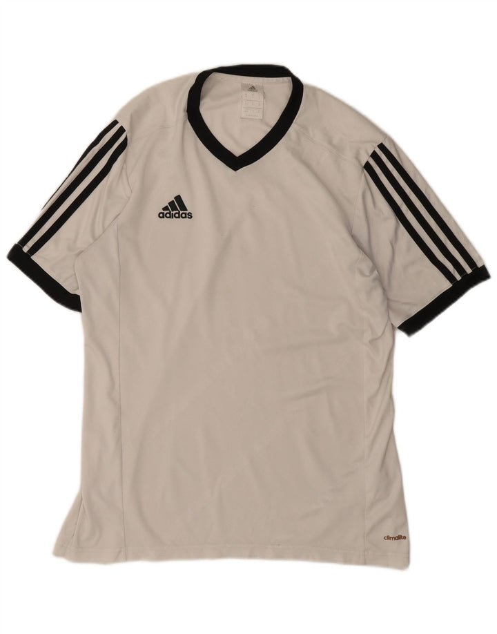 Мужская футболка Adidas Top Medium Off White из полиэстера, спортивная