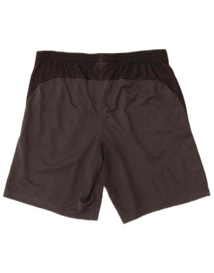 Мужские спортивные шорты Nike Dri Fit, маленькие серые, полиэстер с цветными блоками